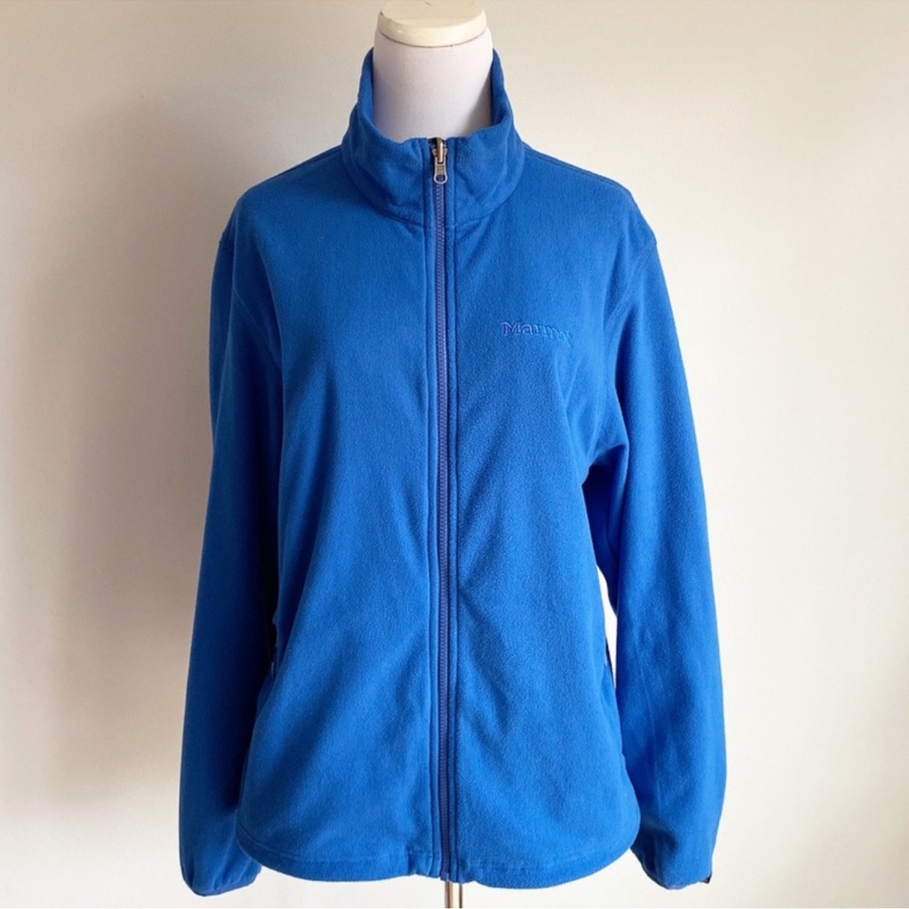 Marmot Blue Full Zip Fleece Jacket